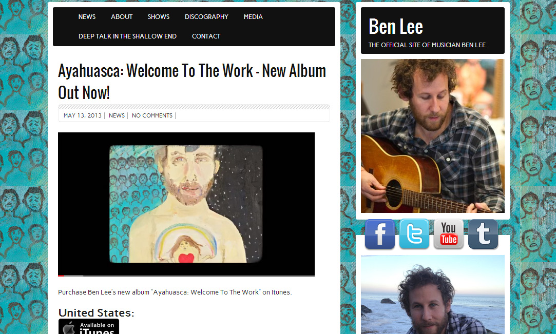 Ben Lee Website
