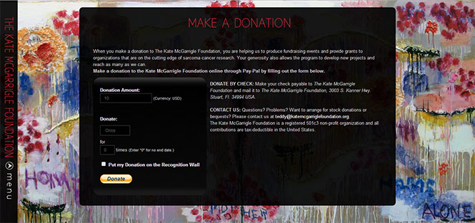 KMF Donate Page